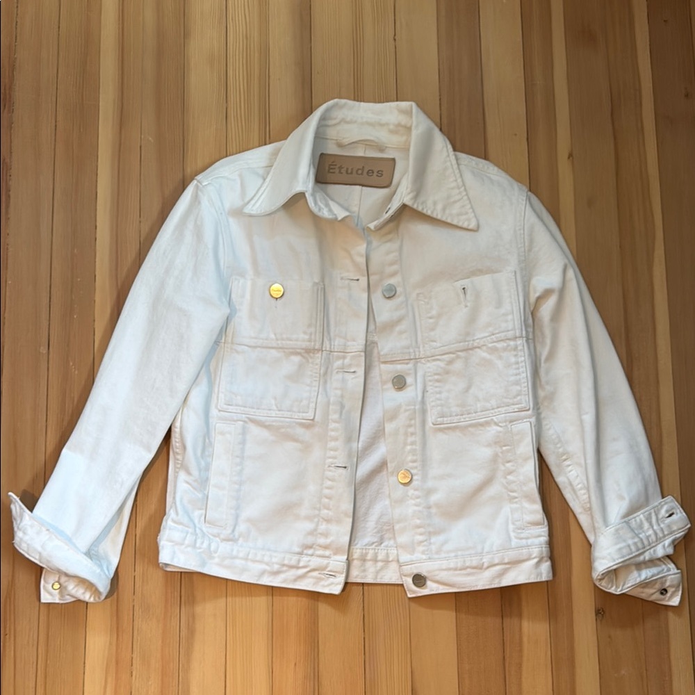 Études White Denim Jacket